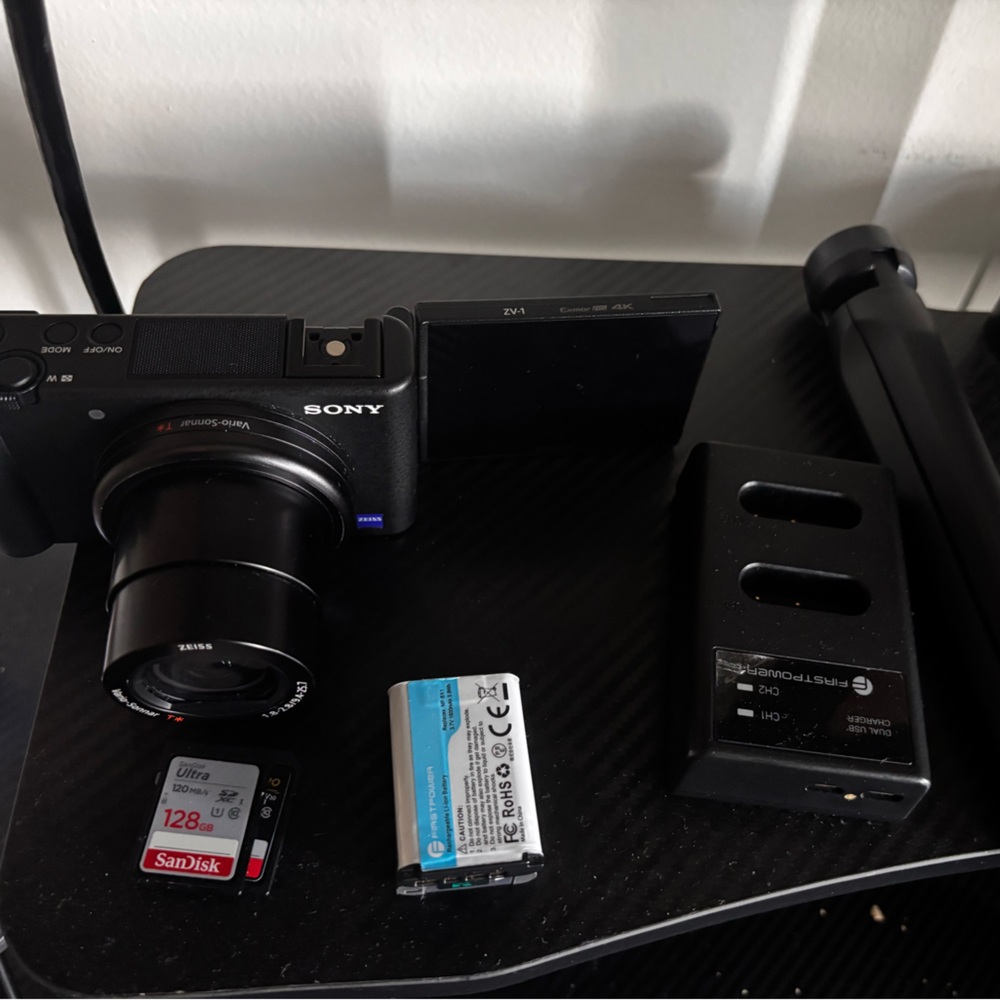 Sony Zv-1 Vlog Camera with Accessories Bundle